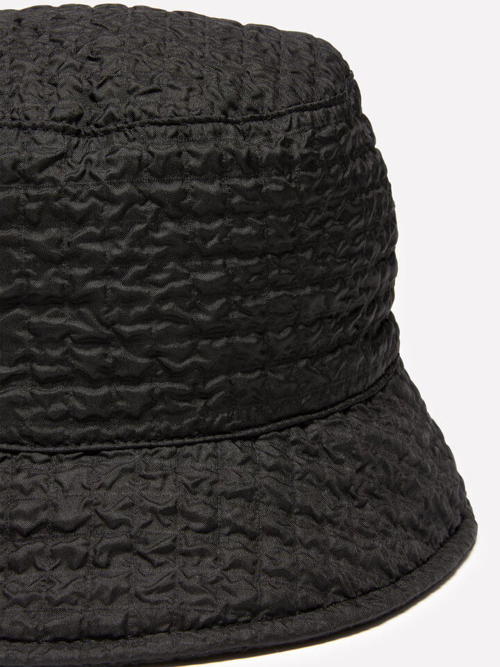 Black bucket hat - women's hats - Black | Sisley image number 2